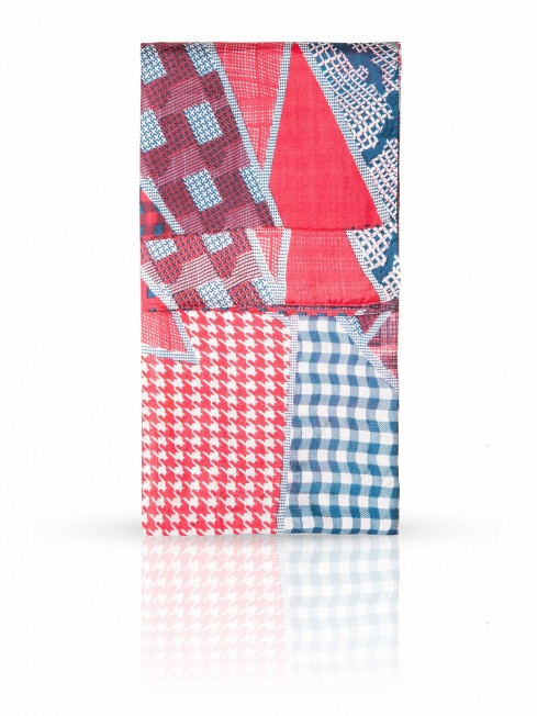 Платок Унисекс SN-SCOTTISH.CHECKS/RED.BLUE